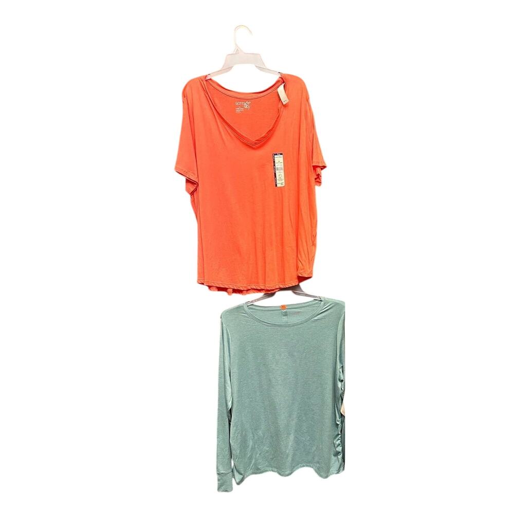 2 - Piece Bundle Women’s Tops 2X, Women's Shirts, Short Sleeve, Long Sleeve XXL
